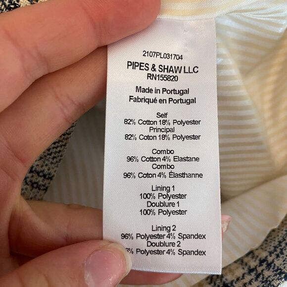 Veronica Beard Oria Checked Double Breasted Plaid Blazer Jacket - Size 2 - Picture 9 of 16